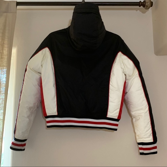 Enyce tri-colored down+feather puffer jacket - Picture 2 of 5